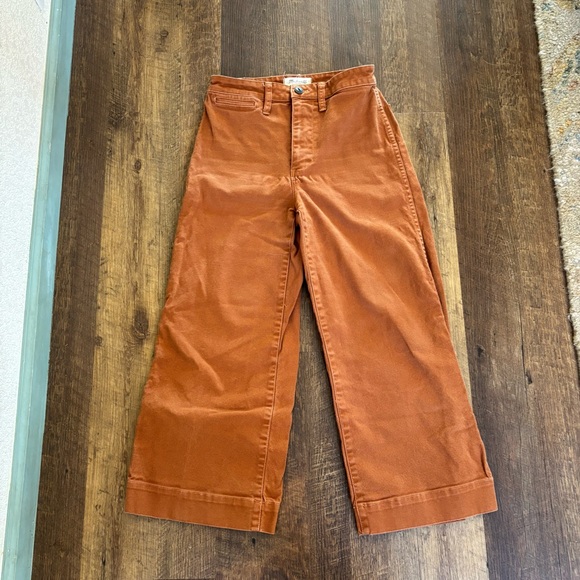 Madewell Emmett Wide-Leg Crop Pants Women’s Size 26 - Picture 3 of 9